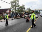 Tabrakan 1 Motor 2 Mobil di Kota Banjar, Pemotor Luka-luka Laka-Lantas.jpg