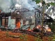 Siang Bolong Rumah Warga Ludes Terbakar di Pamarican Ciamis, Warga Panik Kebakaran.jpg