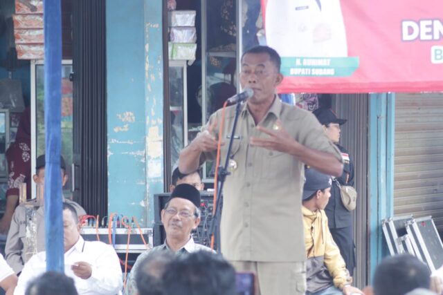 Prihatin Kondisi Pasar Pamanukan, Ruhimat Minta Semua Pihak Tidak Egois