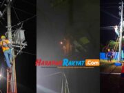 Warga Panik, Gardu Listrik Depan Kantor Desa Cicapar Ciamis Terbakar Gardu-PLN.jpg