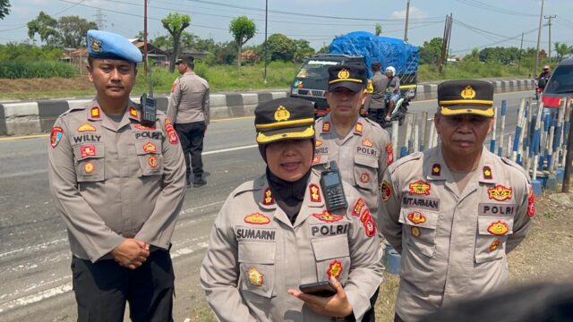 Polres Subang Gelar Pengecekan Pospam di Wilayah Jalur Pantura