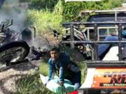 Kasian, Motor Kurir Paket Terbakar, Sang Kurir Minta Maaf Antar Paket Terkendala MOTOR-KURIR-PAKET-TERBAKAR.jpg