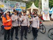 Kapolsek Subang pimpin apel pengamanan gowes bareng semarak Subang Jawara