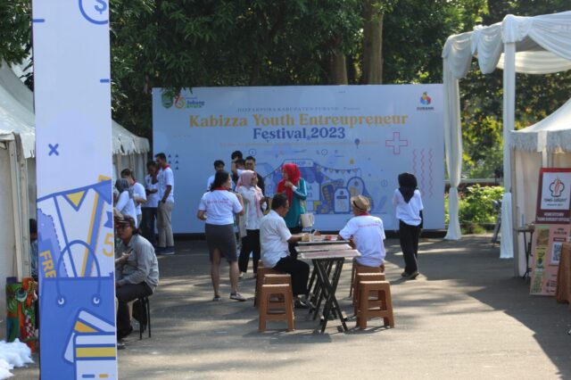 Disparpora Kabupaten Subang Melaunching Wirausaha Muda pada Acara Kabizza Youth Entrepreneur Fest 2023