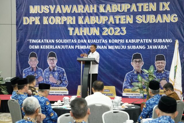 Hadiri Muskab IX Korpri Subang, Bupati Subang Berpesan Agar Korpri Ciptakan Berbagai Inovasinya