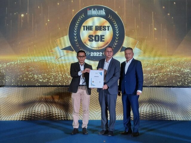 PT DAHANA Sabet Penghargaan Excellence Financial Performance 2022 dari INFOBANK