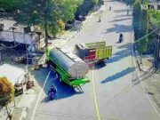 Detik-detik Kecelakaan Truk Colt Diesel Vs Mobil Tangki di Banjar Terekam CCTV kecelakaan-truk.jpeg