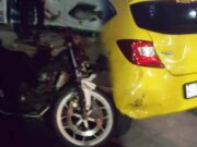 Motor Honda Sonic Tabrak Mobil Brio di Kota Banjar, 2 Orang Alami Luka Tabrakan-1.jpg