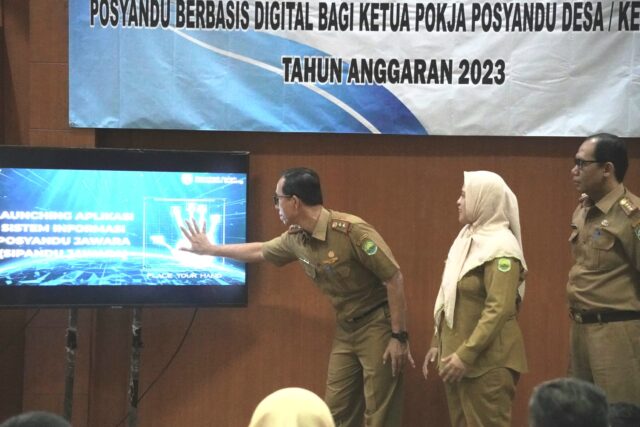 Launching Aplikasi Sipandu Jawara, Sekda Subang Harapkan Dapat Menciptakan Data Digitalisasi Posyandu dan Masyarakat yang Sehat