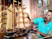 Tangan Kreatif Pria Banjar Ini Sulap Limbah Bambu Jadi Miniatur Kapal dan Kereta Kencana Miniatur-Kapal-Limbah-Bambu.jpeg