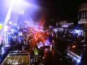 Puncak Pergantian Tahun, Arus Lalin di Alun-alun Banjarsari Ciamis Macet Total malam.jpg