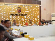 Amankan Pemilu 2024: Pj. Bupati Subang Ikut Apel Pasukan dan Patroli Gabungan Terpadu