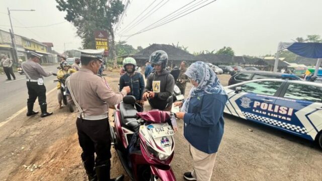 Samsat Subang Gencar Razia Pajak Kendaraan, Ratusan Pengendara Terjaring