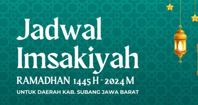 Jadwal Imsakiyah Subang 1446 H/ 2025 M