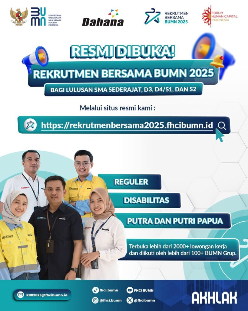 DAHANA Buka Lowongan Kerja! Peluang Emas Berkarir di Industri Strategis