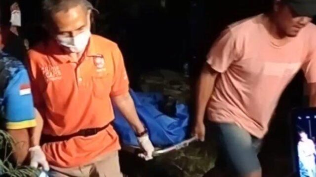 penemuan mayat pria di kebun mangga