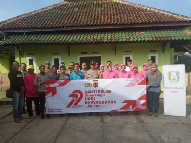 Polsek Subang Kota Bakti Religi Hari Bhayangkara