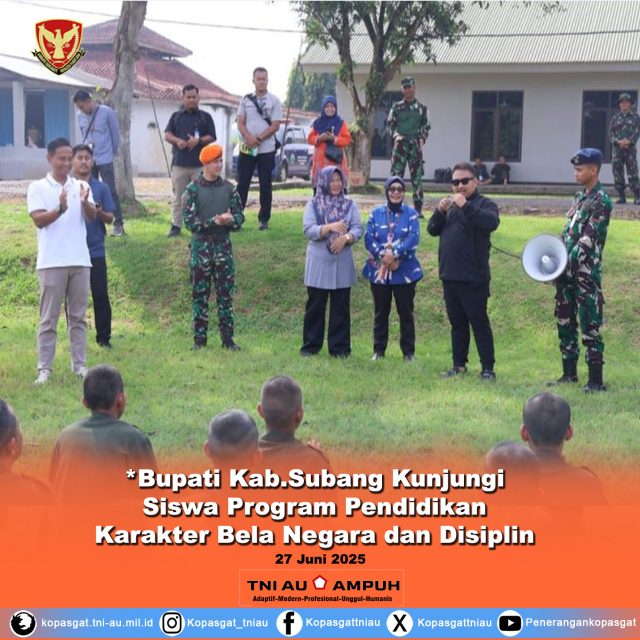 Bupati Subang kunjungi program bela negara siswa