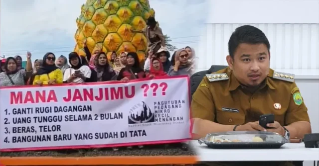 Demo Pedagang Jalancagak Subang