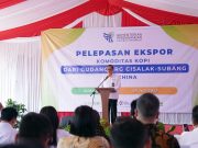 57,6 Ton Kopi Robusta Subang Diekspor ke Tiongkok Lewat Skema SRG ekspor kopi Robusta Subang