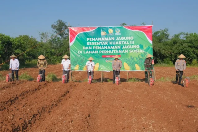Penanaman jagung serentak Polres Subang