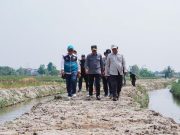 Kang Akur Tinjau Normalisasi Saluran Air ke PT Taekwang, Ajak Warga Jaga Lingkungan normalisasi saluran air Subang