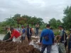 Tanggul SS Cigugur Jebol, Warga Subang Gotong Royong Bersama TNI dan BPBD Tanggul SS Cigugur Jebol