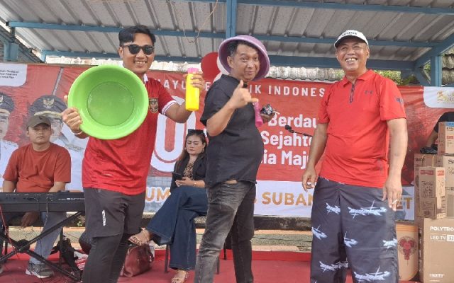 Wartawan Subang HUT RI lomba lucu