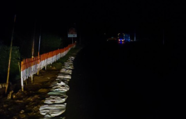 Jalur wisata Ciater Subang gelap gulita