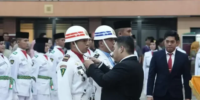 Pengukuhan Paskibraka Subang HUT ke-80 RI