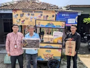 Dukung Difabel, PT Dahana Salurkan Bantuan Gerobak Usaha untuk Warga Pagaden PT Dahana bantu usaha difabel