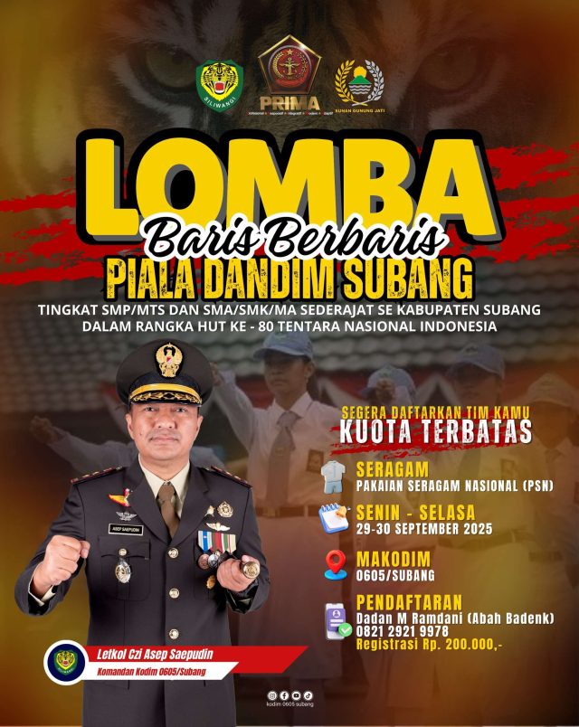 Lomba Baris Berbaris Kodim Subang