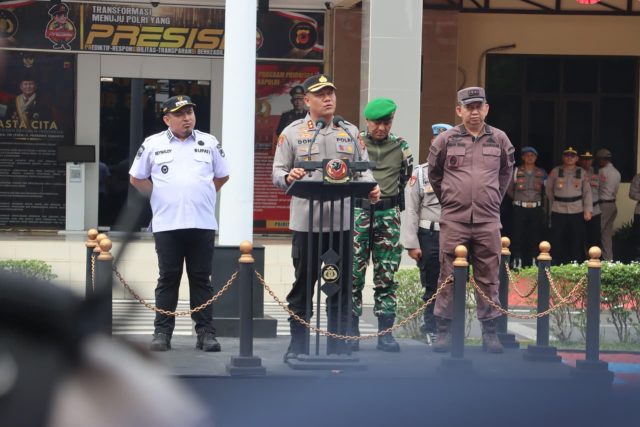 Apel Gabungan TNI Polri Subang Siaga 1