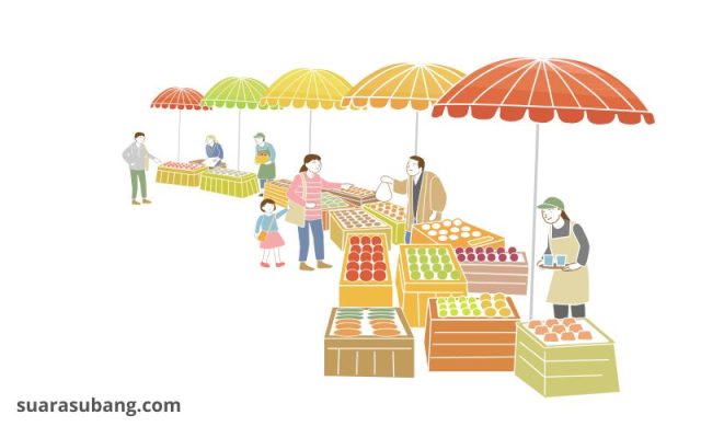 Minimarket modern Subang pedagang kecil