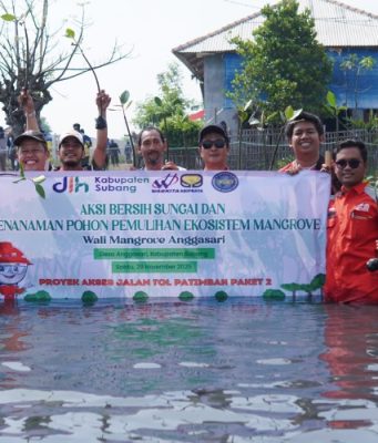 Kolaborasi Lintas Lembaga Dorong Pemulihan Sungai dan Mangrove di Anggasari kolaborasi lingkungan Anggasari