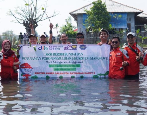 Kolaborasi Lintas Lembaga Dorong Pemulihan Sungai dan Mangrove di Anggasari kolaborasi lingkungan Anggasari