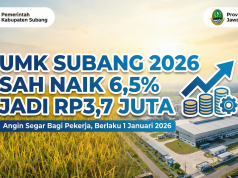UMK Subang 2026 Sah Naik 6,5 Persen Jadi Rp3,7 Juta Kenaikan UMK Subang 2026