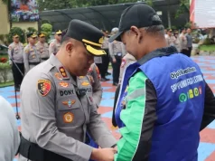 Hujan Tak Halangi Semangat, 1.000 Ojol Resmi Jadi Mitra Kamtibmas Polres Subang Mitra Kamtibmas Polres Subang