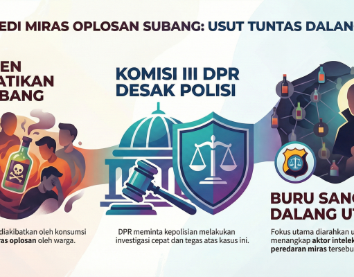 Tragedi Miras Oplosan Subang, Komisi III DPR Desak Polisi Buru Sang Dalang miras oplosan Subang