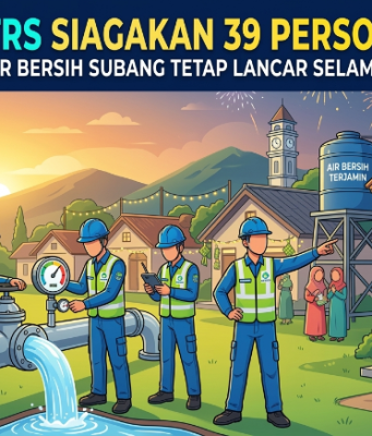 Layanan Air Bersih Subang: Perumda TRS Siagakan 39 Personel Saat Lebaran Layanan Air Bersih Subang