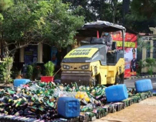Pemusnahan Miras Polres Subang: Ciptakan Keamanan Jelang Lebaran 2026 Pemusnahan Miras Polres Subang