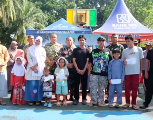 Kodim 0605/Subang Berbagi Kebahagiaan dengan Anak Yatim Menjelang Lebaran Kodim 0605/Subang Berbagi