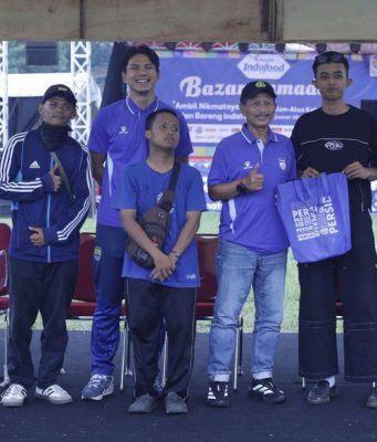 Persib Bandung Sapa Bobotoh Subang di Alun-Alun Kota Persib Sapa Bobotoh Subang