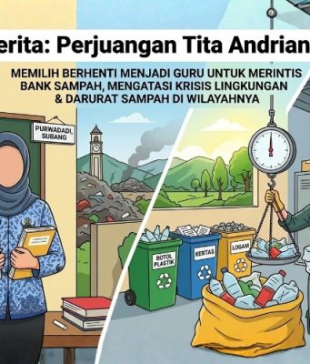 Tita Andriani: Berhenti Jadi Guru demi Atasi Darurat Sampah di Subang Tita Andriani