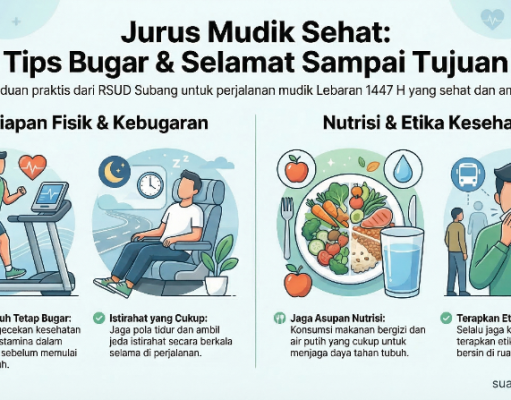 Jurus Mudik Sehat RSUD Subang: Tips Bugar Sampai Kampung Halaman Jurus Mudik Sehat