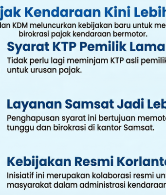 Bayar Pajak Kendaraan Kini Lebih Mudah Tanpa KTP Pemilik Lama kemudahan pajak kendaraan