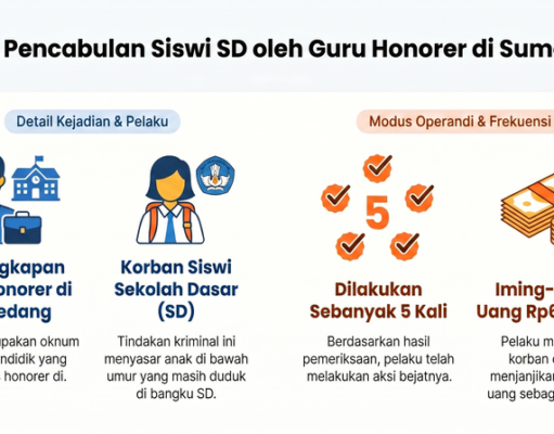 Guru Honorer di Sumedang Cabuli Siswi SD Sebanyak Lima Kali Pencabulan anak di Sumedang