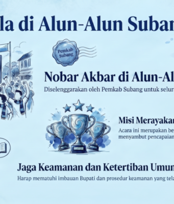 Nobar Persib di Alun-alun Subang: Sambut Hattrick Juara