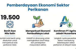 Agrinas Jaladri Salurkan 19.500 Bantuan Benih Ikan Subang