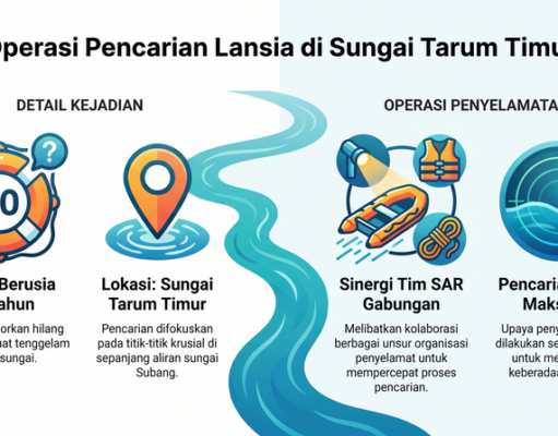 Lansia 90 Tahun Diduga Tenggelam di Sungai Tarum Timur Subang lansia tenggelam di Subang